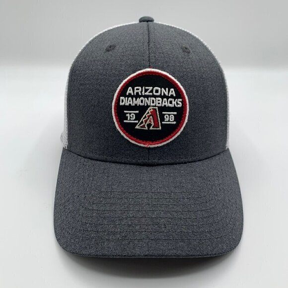 Arizona Diamondbacks MLB Gray White Fan Favorite Snapback Trucker Hat - Picture 2 of 6